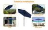 2/2.5/2.7/3M Patio Parasol Sunshade Garden Umbrella Outdoor Canopy Tilt Crank