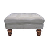 Large Footstool Velvet Chesterfield Pouffe Foot Stool Ottoman Bench Coffee Table