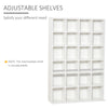 DVD CD Media Storage Cabinet Racks Wooden Shelf Video Bookcase Display