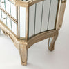 French Full Lenght Mirror Mirrored Chest of Drawers Set Champagne Silver Vanity