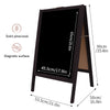 Large Heavy Duty Wood Chalkboard A Frame Board Sandwich Pavement Sign Waterproof