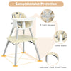 4 in 1 Baby Highchair Infant Feeding Seat Kids Table&Chair Set W/Adjustable Tray