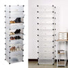 Modern 12Tier Shoes Rack Living Room Storage Shelf Organiser Box With Door uk