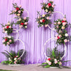 74" Tall Wedding Arch Stand Backdrop Crescent Moon Floral Stand Garland Hanging