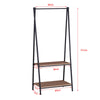 Clothes Rail Rack Dress Hanging Garment Display Stands w/ Shoe Storage Shelves