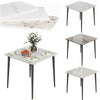 80cm Square Marble Kitchen Dining Table Meeting Room Office Lounge Coffee Table