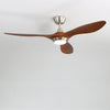 52'' Ceiling Fan with 3 Color Light and Remote Control 3 Blades Fan Ceiling Lamp