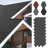 Self Adhesive Roof Felt Tiles Mosaic Asphalt Shingles Set Shed Roofing 18pcs