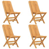 5 Piece Garden Dining Set Solid Wood Teak R0K0