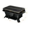 Portable Charcoal Grill Camping Picnic BBQ Grill with Double-sided Grilling Net