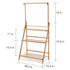 3 Tier Hanging Plant Stand Clothes Organizer Rack Storage Shelving Unit Display