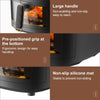Large 8L Air Fryer Touch Screen Smart Healthy Cooker Oven Window Visible 2400W