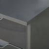 Computer Desk w/ Drawers Modern Writing Workstation for Home Office Grey