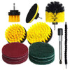 13X Drill Brush Attachment Set Power Scrubber Kit Car Scrubbing Cleaning Kit