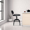 PU Leather Bar Stool Modern Bar Chair with Adjustable Height & 360° Swivel Seat