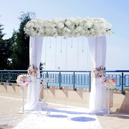 Artificial Hydrangea Flower Row Wedding Arch Background Bouquet Party Decor