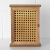 Wooden Rattan Wall Mounted 6 Key Hanger Storage Box Organiser Cabinet Holder