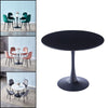 Glass/MDF Cocktail Table Round Dining Room Table Sturdy Pedestal Residential Use