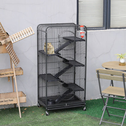 Large Rat Chinchilla Squirrel Cage 6 Levels Tall Rodents Hutch House Exercise UK