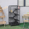 Large Rat Chinchilla Squirrel Cage 6 Levels Tall Rodents Hutch House Exercise UK