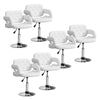 1/2/4/6x Bar Stools Gas Lift Swivel Faux Leather Kitchen Breakfast Counter Salon