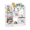 Kids Toy and Book Organizer Wooden Children Storage Display Cabinet Bookshelf