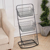 Metal Wire Kitchen Storage Baskets Stand Fruit Vegetable Food Storage Rack Shelf