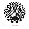 Round 3D printed Vortex Illusion Anti-slip Living-room Rug Carpet Floor Door Mat