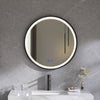 Fog-free Round LED Illuminated Bathroom Mirror Dimmable Lights Circle Wall Unit