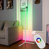 USB Powered LED Corner Floor Lamp RGB Blacklight Corner Ambiance Mood Light Glow