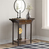 Classicism Console Table Hall Water-based Paint Hand-polished w/Drawer & Shelf