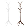 Hooks Wooden Coat Hat Clothes Umbrella Floor Standing Stand Tree Furniture Rack
