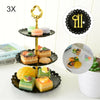 3 Tier Food Wedding Fruit Party Cake Plate Stand Cupcake Tool Serving Fittings