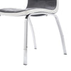 2 4 Dining Chairs High Back PU Leather Home Kitchen Chair Modern Chrome Legs Set
