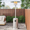 5KW-13KW Outdoor Gas Patio Heater Free Standing with Wheels Stainless Steel