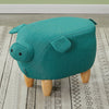 Animal Footstools Ottomans Faux Leather Padded Cushion Stool Pouffe Stool Kids