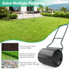 60L Steel Garden Lawn Roller Water Sand Filled Outdoor Grass Roller w/Drain Plug