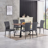 OAK Dining Table Set and 6/4 Grey Leather/Velvet chairs kitchen table set UK