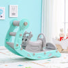 Indoor Baby Kid Play Slide Trojan Set 2-In-1 Climbing and Rocking Horse Playset