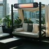 Electric Patio Heater Wall Mounted Garden Outdoor Infrared Radiant with Remote