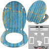 WOLTU Toilet Seat Soft Close Adjustable Hinge Toilet Lid Cover for Bathroom