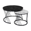 Nesting Tables Round Set Of 2 Coffee Tables Side Table End Table for Living Room