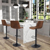 2X Swivel Barstools Breakfast Stools Seat W/ Footrest Kitchen Island Dining Room