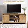 Modern TV Cabinet for 60-Inch TV Wooden Media Storage Shelves Organizer Stand