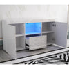 TV Unit Cabinet Stand Sideboard Cupboard Matt Body High Gloss Doors LED Light