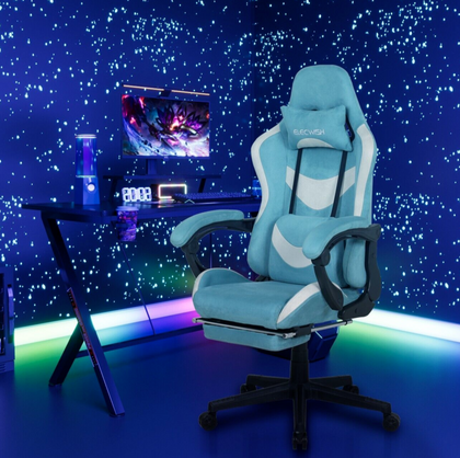 Computer Gaming Chair Ergonomic Executive Massage 160° Recliner Footrest Office