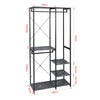 Clothes Rail Rack Garment Dress Coat Hanging Display Stand Storage Metal Shelf