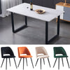 Solid 150cm Wood Dining Table and 4/6 Chairs Set Home Kitchen Furniture 4 Colors
