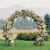Round Wedding Arch Frame Circle Flower Balloon Archway Backdrop Stand Prop Decor
