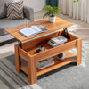 Coffee Table With Storage Lift Top Up Drawer Shelf Wooden Living Room Furniture